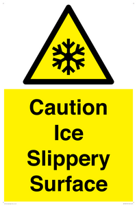 Caution Ice - Slippery Surface